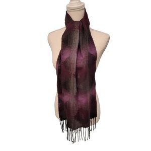 Cejon Purple/Gray scarf 64”x11”